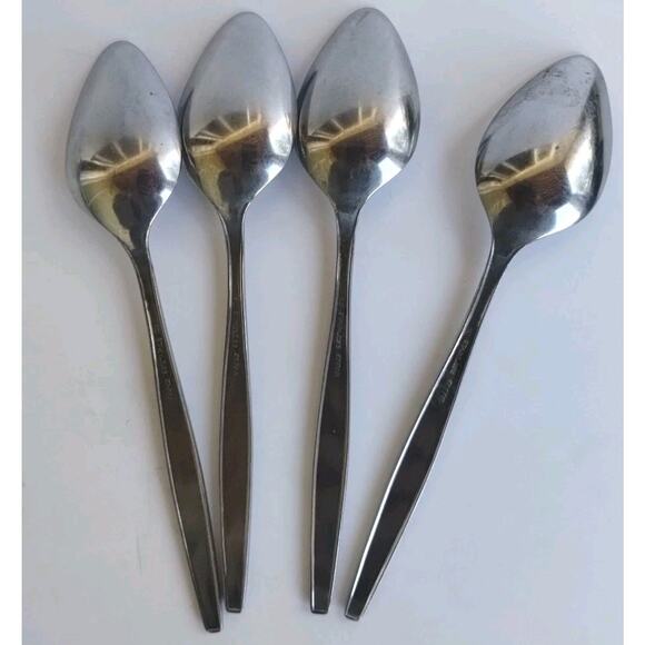 Vintage Imperial International Japan Vintage Silverware 24 Piece Waves & Dots - Picture 7 of 16